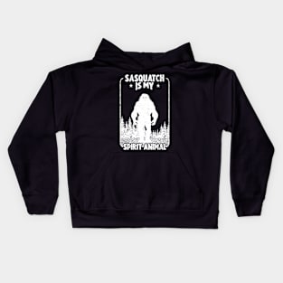 Sasquatch Is My Spirit Animal Kids Hoodie